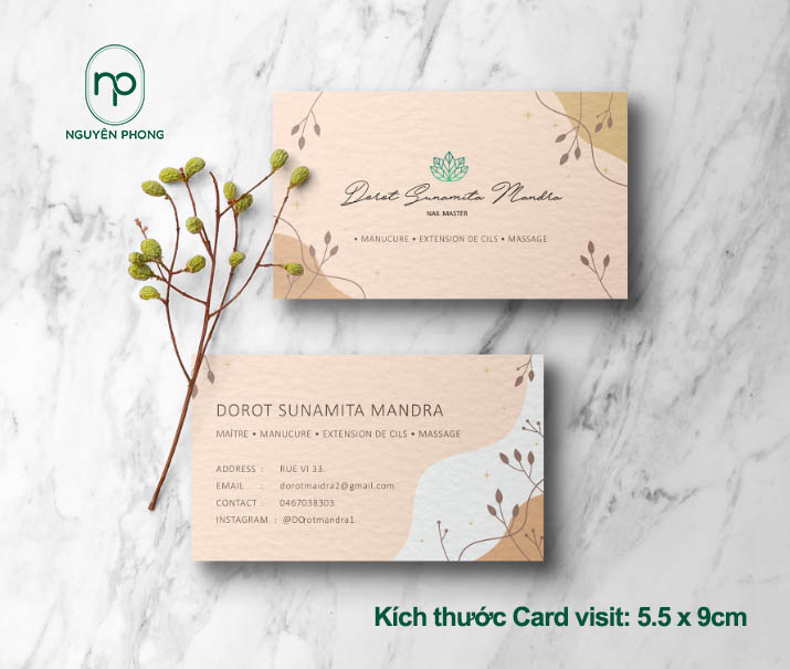 Mẫu thiết kế namecard theo yêu cầu khách hàng